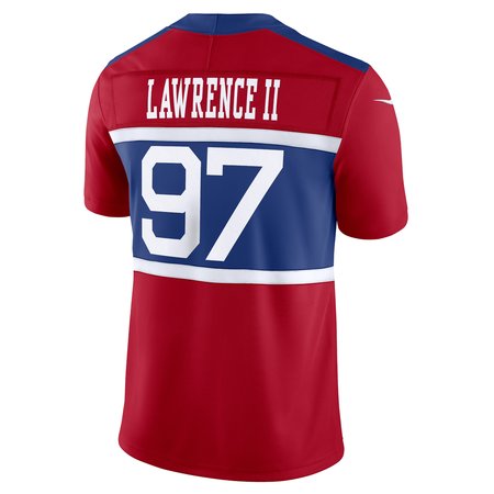 Men's New York Giants #97 Dexter Lawrence II Century Red Alternate Vapor F.U.S.E. Limited Jersey