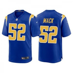 0306f6caa6d70069a2bb868f16006424.jpeg Men's Los Angeles Chargers #52 Khalil Mack Royal Vapor Untouchable Limited Stitched Jersey