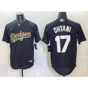 Youth Los Angeles Dodgers #17 Shohei Ohtani Black Mexico Jersey