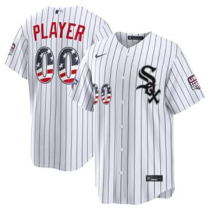 Men's Chicago White Sox Nike White 2026 All-Star Edition Stars & Stripes Stadium Custom Jersey