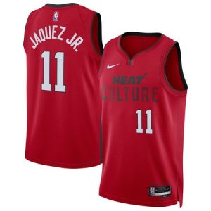 Unisex Miami Heat #11 Jaime Jaquez Jr. Red 2024/25 Swingman City Edition Player Jersey