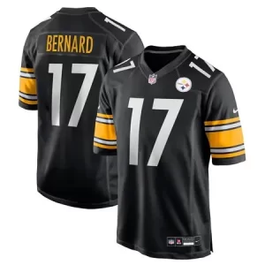 Men's Pittsburgh Steelers #17 Germie Bernard Black 2026 NFL Draft Game Jersey