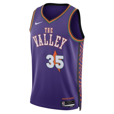 Unisex Phoenix Suns #35 Kevin Durant Purple 2024/25 Swingman City Edition Player Jersey