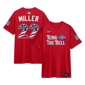 Men's National League #22 Mason Miller Nike Red 2026 All-Star Game Name & Number T-Shirt