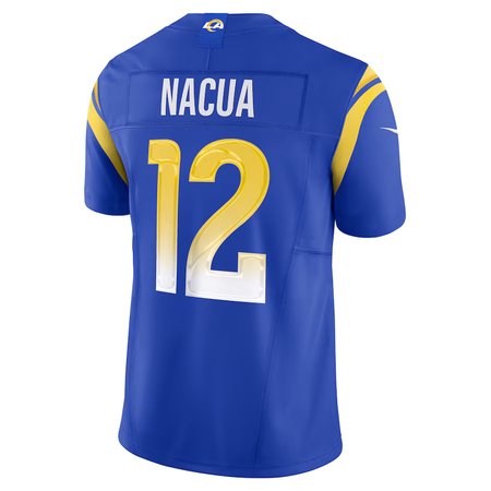 Men's Los Angeles Rams #12 Puka Nacua  Royal Vapor F.U.S.E. Limited Player Jersey