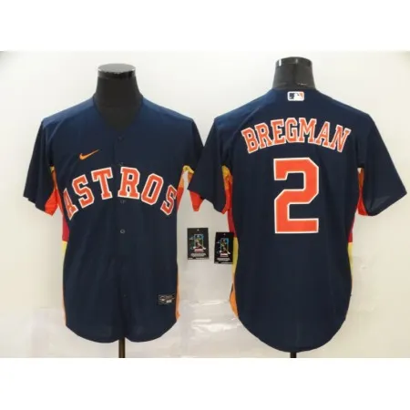 Men's Houston Astros #2 Alex Bregman Navy Cool Base Stitched MLB Jersey 3DFL