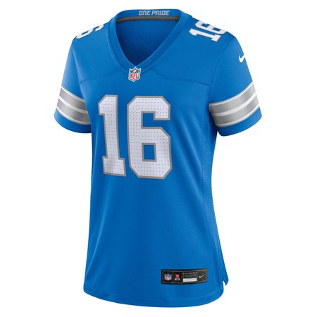 Women's Detroit Lions #16 Jared Goff Blue Game Jersey