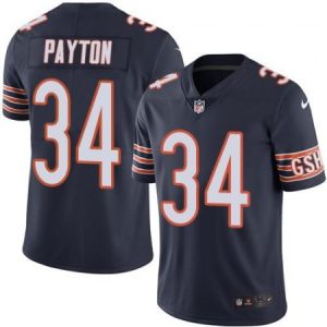 Bears #34 Walter Payton Navy Blue Men's Stitched NFL Limited Rush Jersey