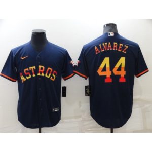 Men's Houston Astros #44 Yordan Alvarez 2022 Navy Cool Base Stitched Jersey NCTG