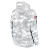 Men's Washington Commanders Arctic Camo 2024 Salute to Service Club Fleece Pullover Hoodie
