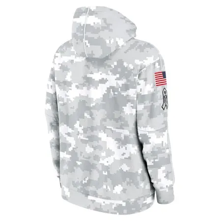 Men's Washington Commanders Arctic Camo 2024 Salute to Service Club Fleece Pullover Hoodie