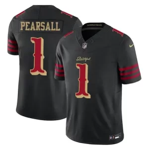 Men's San Francisco 49ers #1 Ricky Pearsall Black Rivalries Collection F.U.S.E. Vapor Limited Stitched Jersey