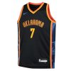 Youth Oklahoma City Thunder #7 Chet Holmgren Black 2024/25 Swingman City Edition Player Jersey
