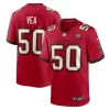 Men's Tampa Bay Buccaneers #50 Vita Vea Red 50th Anniversary Game Jersey