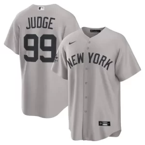 Men's New York Yankees #99 Aaron Judge  Gray 2025 MLB All-Star Game Road Limited Player Jersey