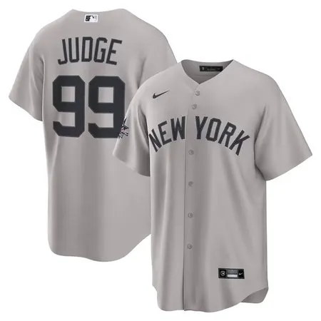 Men's New York Yankees #99 Aaron Judge  Gray 2025 MLB All-Star Game Road Limited Player Jersey