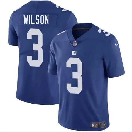 143570f455502305f8b3f17dfcbf4223.webp Men's New York Giants #3 Russell Wilson Blue 2025 Vapor Untouchable Limited Stitched Jersey