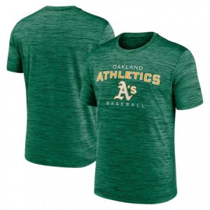 Men's Oakland Athletics Green Velocity Practice Performance T-Shirt ZNJS