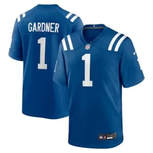 Men's Indianapolis Colts #1 Ahmad Sauce Gardner Royal Team Game Jersey