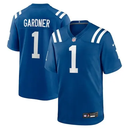 Men's Indianapolis Colts #1 Ahmad Sauce Gardner Royal Team Game Jersey