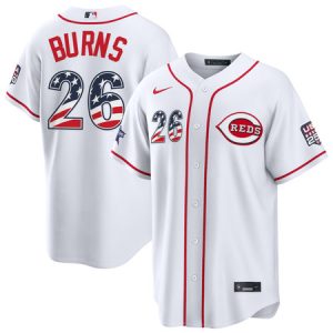 Youth Cincinnati Reds #26 Chase Burns Nike White 2026 All-Star Edition Stars & Stripes Stadium Jersey