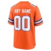 Men's Denver Broncos  Orange Mile High Collection 1977 Throwback Custom Game Jersey