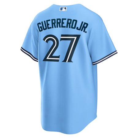 Men's Toronto Blue Jays #27 Vladimir Guerrero Jr.  Powder Blue Alternate Replica Player Jersey