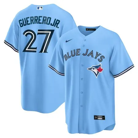 Men's Toronto Blue Jays #27 Vladimir Guerrero Jr.  Powder Blue Alternate Replica Player Jersey