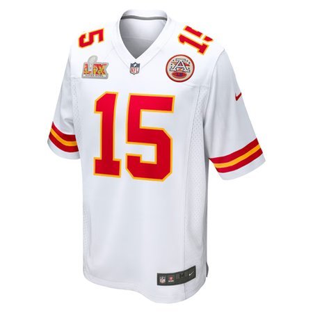 1eec67247c8d978669a99e43beb77c4c.jpeg Men's Kansas City Chiefs #15 Patrick Mahomes White Super Bowl LIX Game Jersey