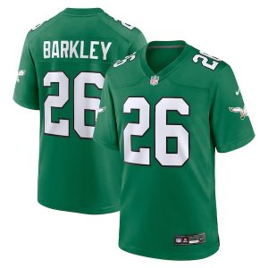 Saquon Barkley Philadelphia Eagles Nike Alternate Game Jersey - Kelly Green/Black/Green/White