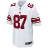 Men's New York Giants #87 Sterling Shepard White Game Jersey