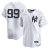 Men's New York Yankees #99 Aaron Judge  White Home Limited Player Jersey