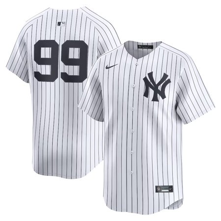 Men's New York Yankees #99 Aaron Judge  White Home Limited Player Jersey
