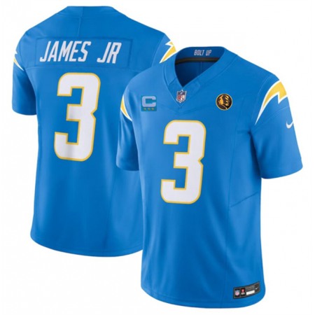 235cb8039c3ad06ead880157398f7d41.jpeg Men's Los Angeles Chargers #3 Derwin James Jr. Light Blue 2023 F.U.S.E. With 3-Star C Patch And John Madden Patch Vapor Limited Stitched Football Jersey