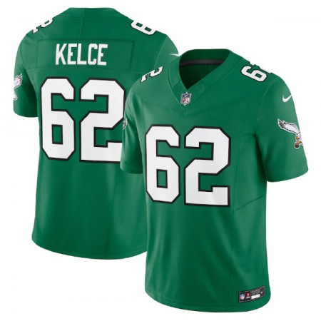 23ca4c2a2704d201a300f8e7ecdd54d1.jpeg Men's Philadelphia Eagles #62 Jason Kelce Green 2023 F.U.S.E. Vapor Untouchable Stitched Football Jersey