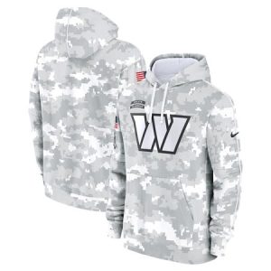 Men's Washington Commanders Arctic Camo 2024 Salute to Service Club Fleece Pullover Hoodie
