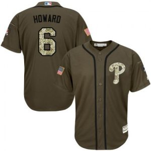 Phillies #25 Jim Thome Green Cool Base Stitched MLB Jersey 5LB7