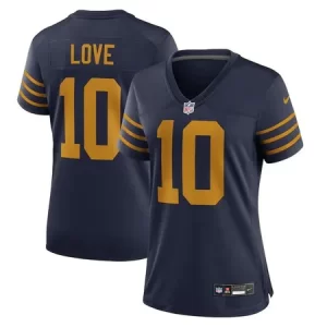 25dcdd72735ed0c4a0c2c2316d4a59f7.webp Women's Green Bay Packers #10 Jordan Love Navy The 1923 Classic Game Jersey