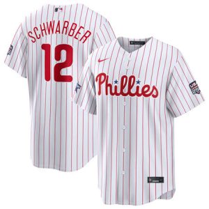 Men's Philadelphia Phillies #12 Kyle Schwarber Nike White 2026 All-Star Game Replica Jersey