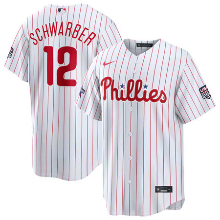 Men's Philadelphia Phillies #12 Kyle Schwarber Nike White 2026 All-Star Game Replica Jersey