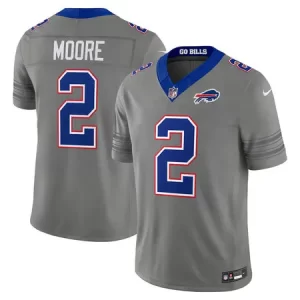 Men's Buffalo Bills #2 D.J. Moore Nike Gray Nickel City Vapor F.U.S.E. Limited Jersey