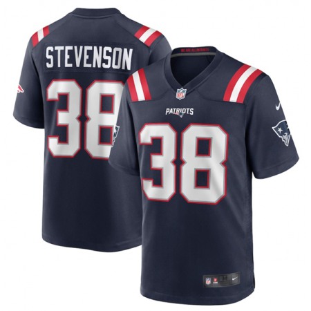 293dfad4e0eb1b5d7f5359b5a95cb7ce.jpeg Men's New England Patriots #38 Rhamondre Stevenson Navy Limited Stitched Game Jersey