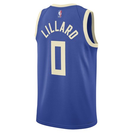 298197440bb0c8dc334b2ddf6e2fff00.jpeg Unisex Milwaukee Bucks Damian Lillard Royal 2024/25 Swingman Player Jersey - City Edition