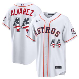 Men's Houston Astros #44 Yordan Alvarez Nike White 2026 All-Star Edition Stars & Stripes Stadium Jersey