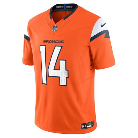 Men's Denver Broncos #14 Courtland Sutton Orange Mile High Collection Vapor F.U.S.E. Limited Jersey