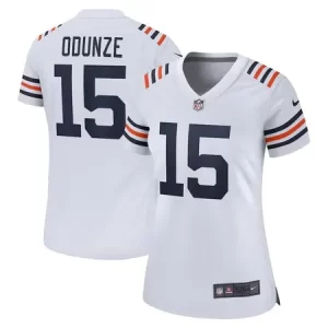 Women's Chicago Bears #15 Rome Odunze White Alternate Game Jersey