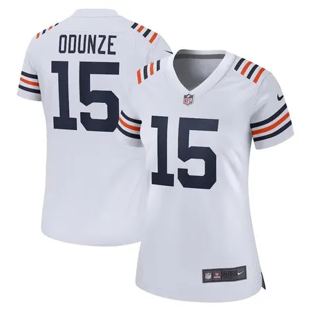 Women's Chicago Bears #15 Rome Odunze White Alternate Game Jersey