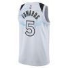 Unisex Minnesota Timberwolves Anthony Edwards White 2024/25 Swingman Player Jersey - City Edition