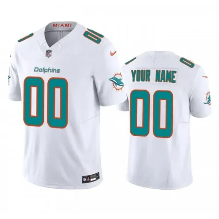 Men's Miami Dolphins Active Player Custom White 2023 F.U.S.E Vapor Limited Stitched Football Jersey