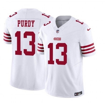 308c6665c23dc7a97752e96e345861e2.jpeg Youth San Francisco 49ers #13 Brock Purdy White 2023 F.U.S.E. Vapor Untouchable Limited Stitched Football Jersey